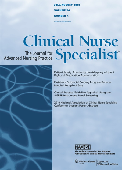 Clinical Nurse Specialist: The Journal for Advanced Nursing Practice