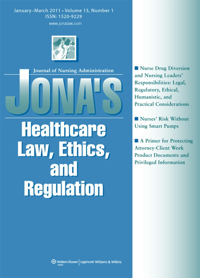 JONA's Healthcare Law, Ethics, and Regulation