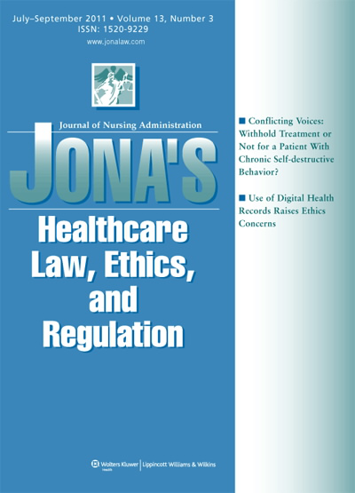 JONA's Healthcare Law, Ethics, and Regulation