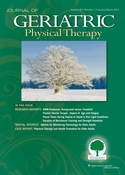 Journal of Geriatric Physical Therapy