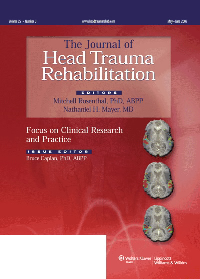 Journal of Head Trauma Rehabilitation