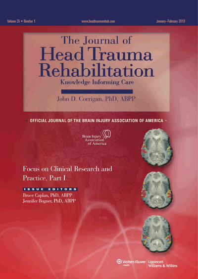 Journal of Head Trauma Rehabilitation