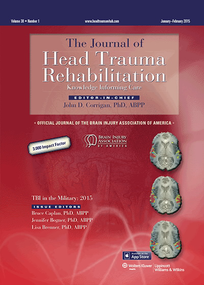 Journal of Head Trauma Rehabilitation