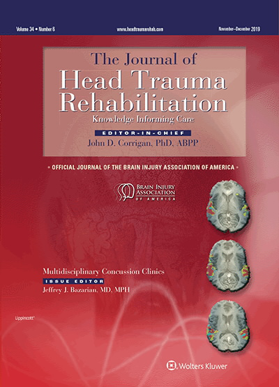 Journal of Head Trauma Rehabilitation