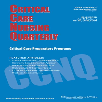 Critical Care Nursing Quarterly  