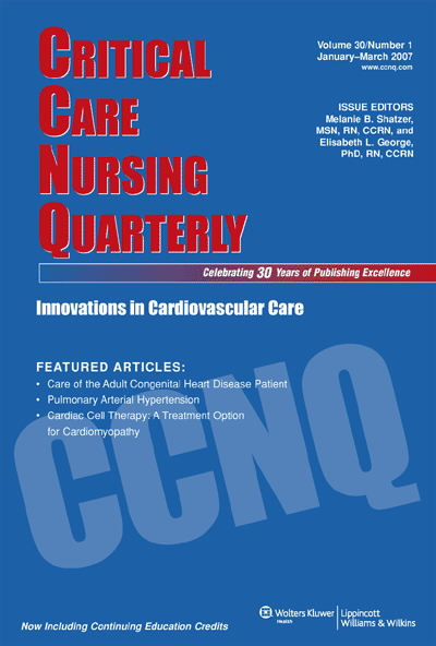 Critical Care Nursing Quarterly  