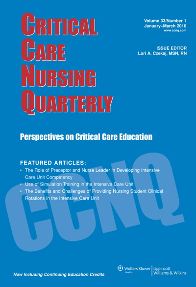 Critical Care Nursing Quarterly  