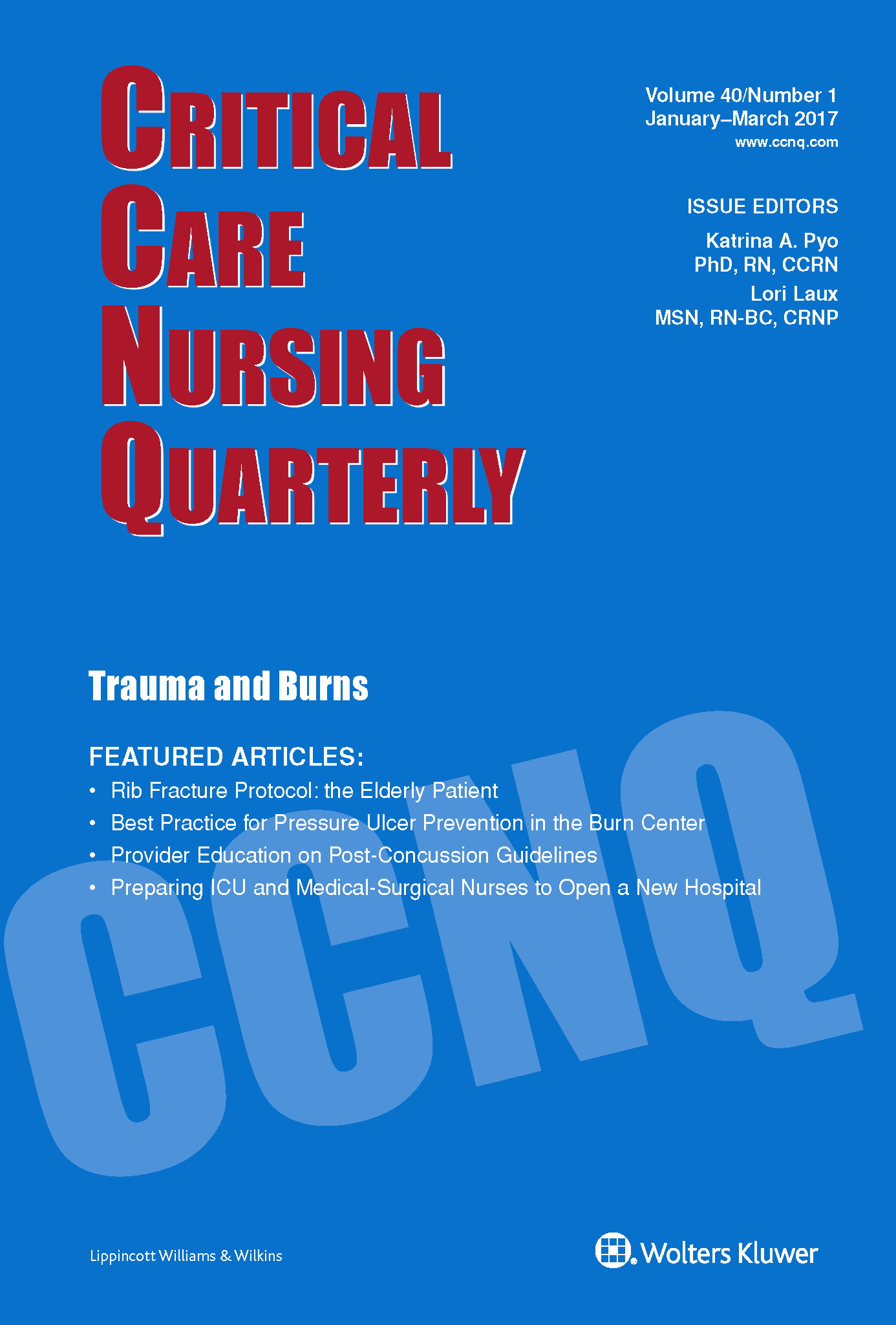 Critical Care Nursing Quarterly  