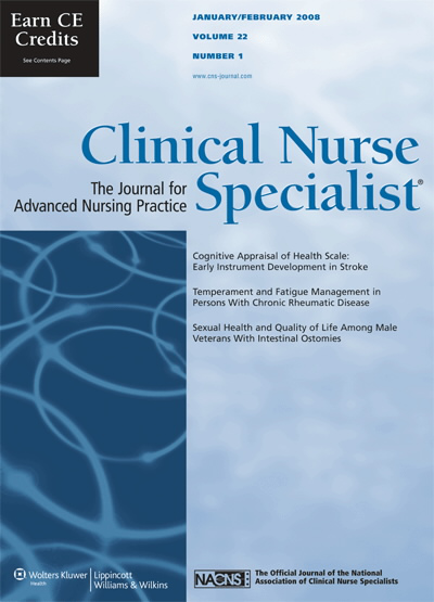 Clinical Nurse Specialist: The Journal for Advanced Nursing Practice