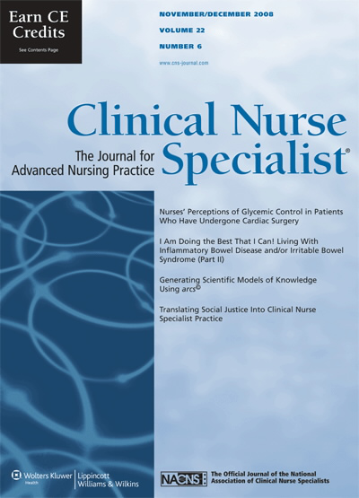 Clinical Nurse Specialist: The Journal for Advanced Nursing Practice