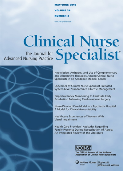 Clinical Nurse Specialist: The Journal for Advanced Nursing Practice