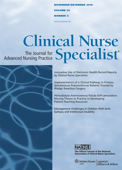 Clinical Nurse Specialist: The Journal for Advanced Nursing Practice