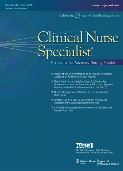 Clinical Nurse Specialist: The Journal for Advanced Nursing Practice