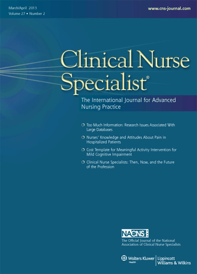 2013 NACNS Annual Conference: Clinical Nurse Specialists Leading  Innovations for Healthcare Change, Article