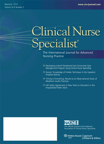 Clinical Nurse Specialist: The Journal for Advanced Nursing Practice