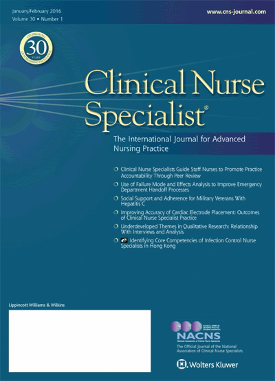 Clinical Nurse Specialist: The Journal for Advanced Nursing Practice