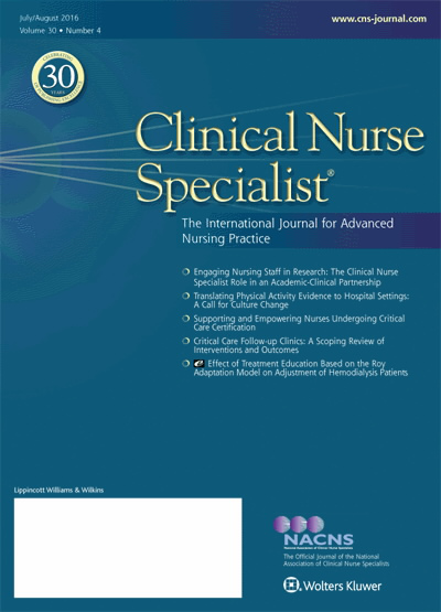 Clinical Nurse Specialist: The Journal for Advanced Nursing Practice