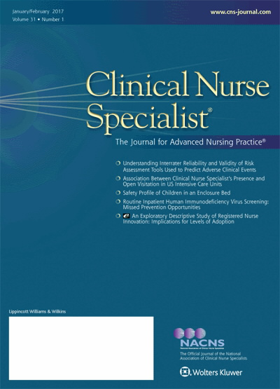 Clinical Nurse Specialist: The Journal for Advanced Nursing Practice