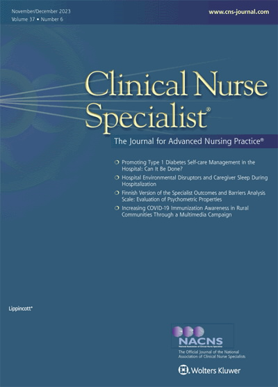 Clinical Nurse Specialist: The Journal for Advanced Nursing Practice