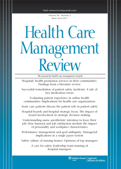 Health Care Management Review