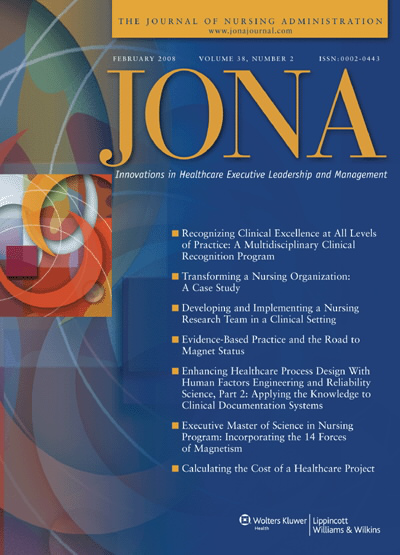 JONA: Journal of Nursing Administration