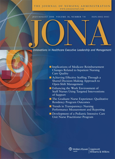 JONA: Journal of Nursing Administration