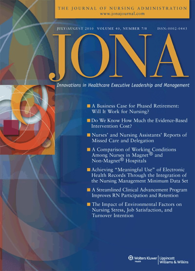 JONA: Journal of Nursing Administration