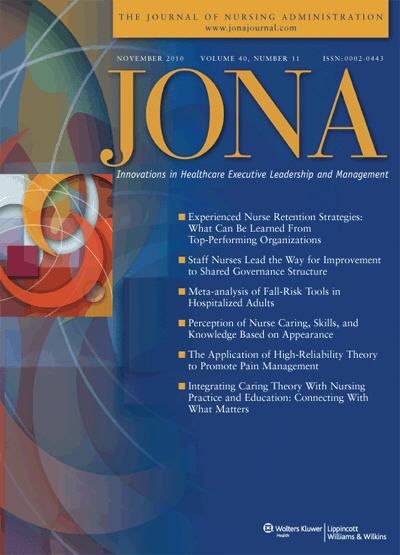 JONA: Journal of Nursing Administration