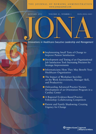 JONA: Journal of Nursing Administration