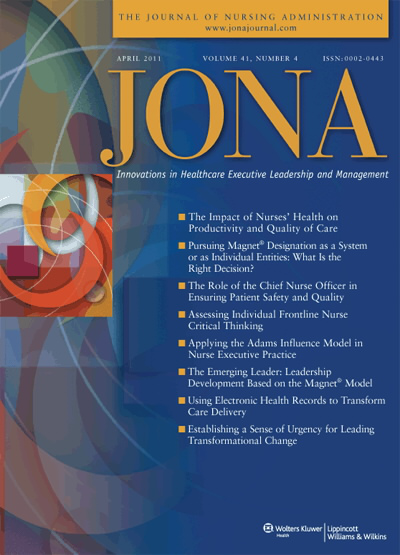 JONA: Journal of Nursing Administration