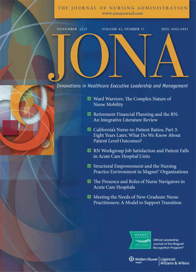 JONA: Journal of Nursing Administration