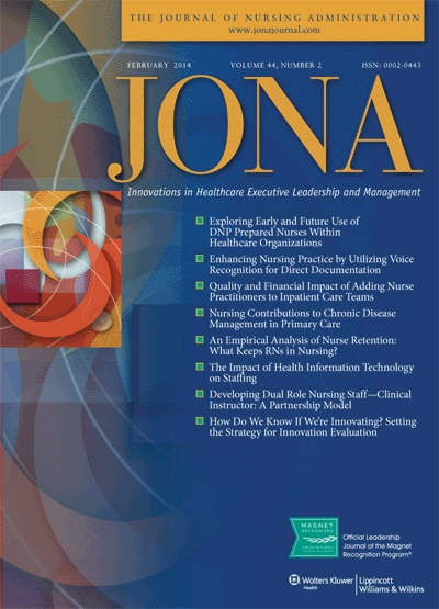 JONA: Journal of Nursing Administration