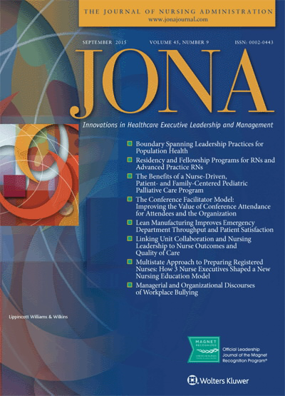 JONA: Journal of Nursing Administration