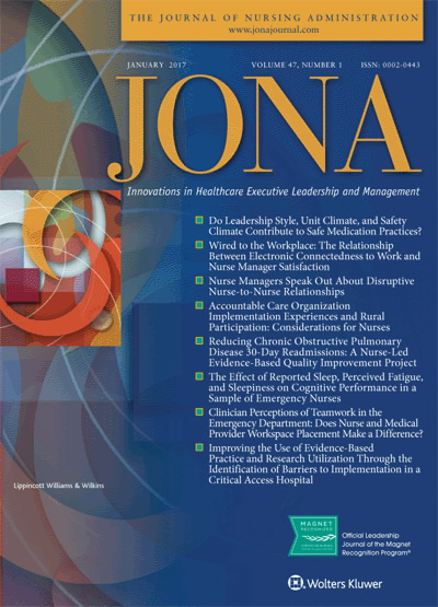 JONA: Journal of Nursing Administration