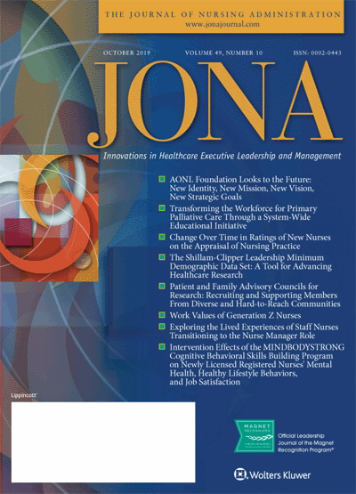 JONA: Journal of Nursing Administration