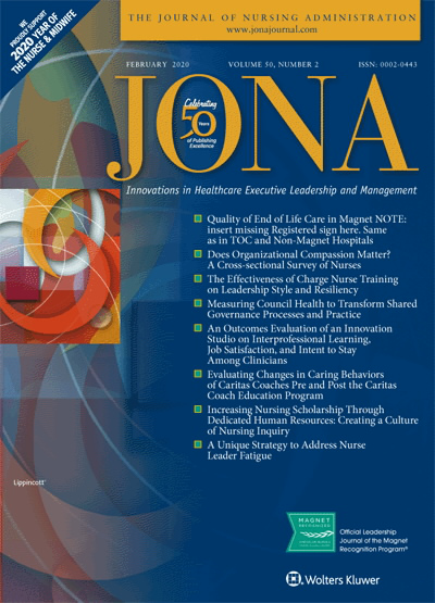 JONA: Journal of Nursing Administration