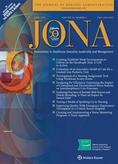 JONA: Journal of Nursing Administration