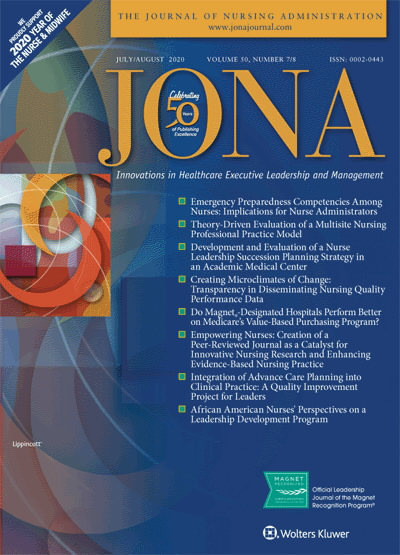 JONA: Journal of Nursing Administration