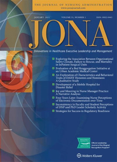 JONA: Journal of Nursing Administration