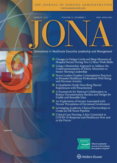 JONA: Journal of Nursing Administration