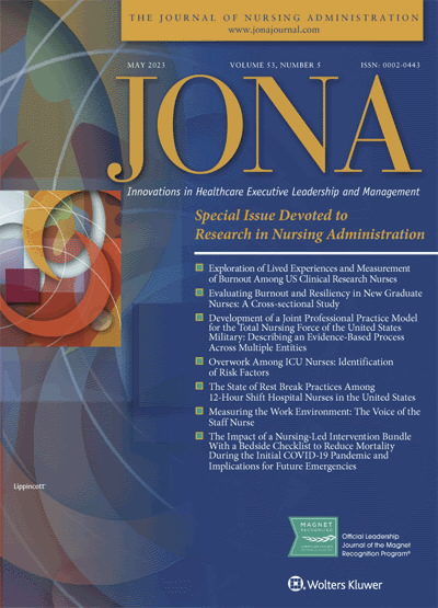 JONA: Journal of Nursing Administration