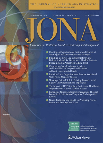 JONA: Journal of Nursing Administration