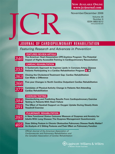 Journal of Cardiopulmonary Rehabilitation & Prevention