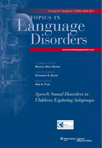 Topics in Language Disorders