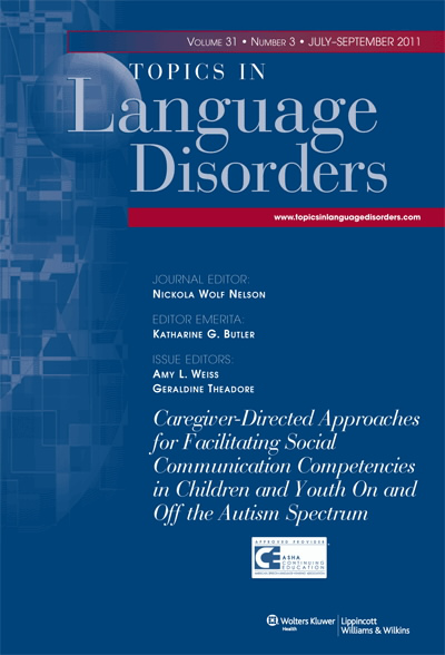 Topics in Language Disorders