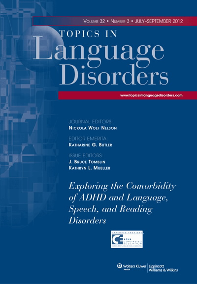 Topics in Language Disorders