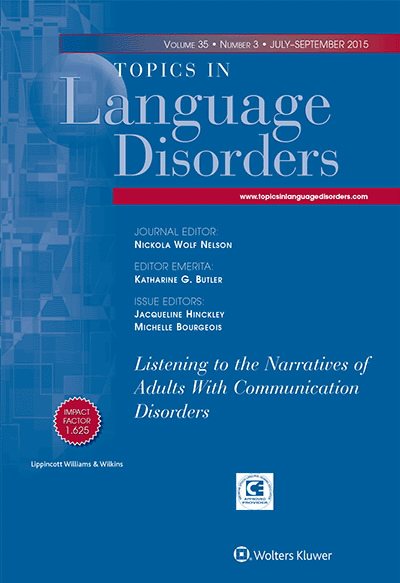 Topics in Language Disorders