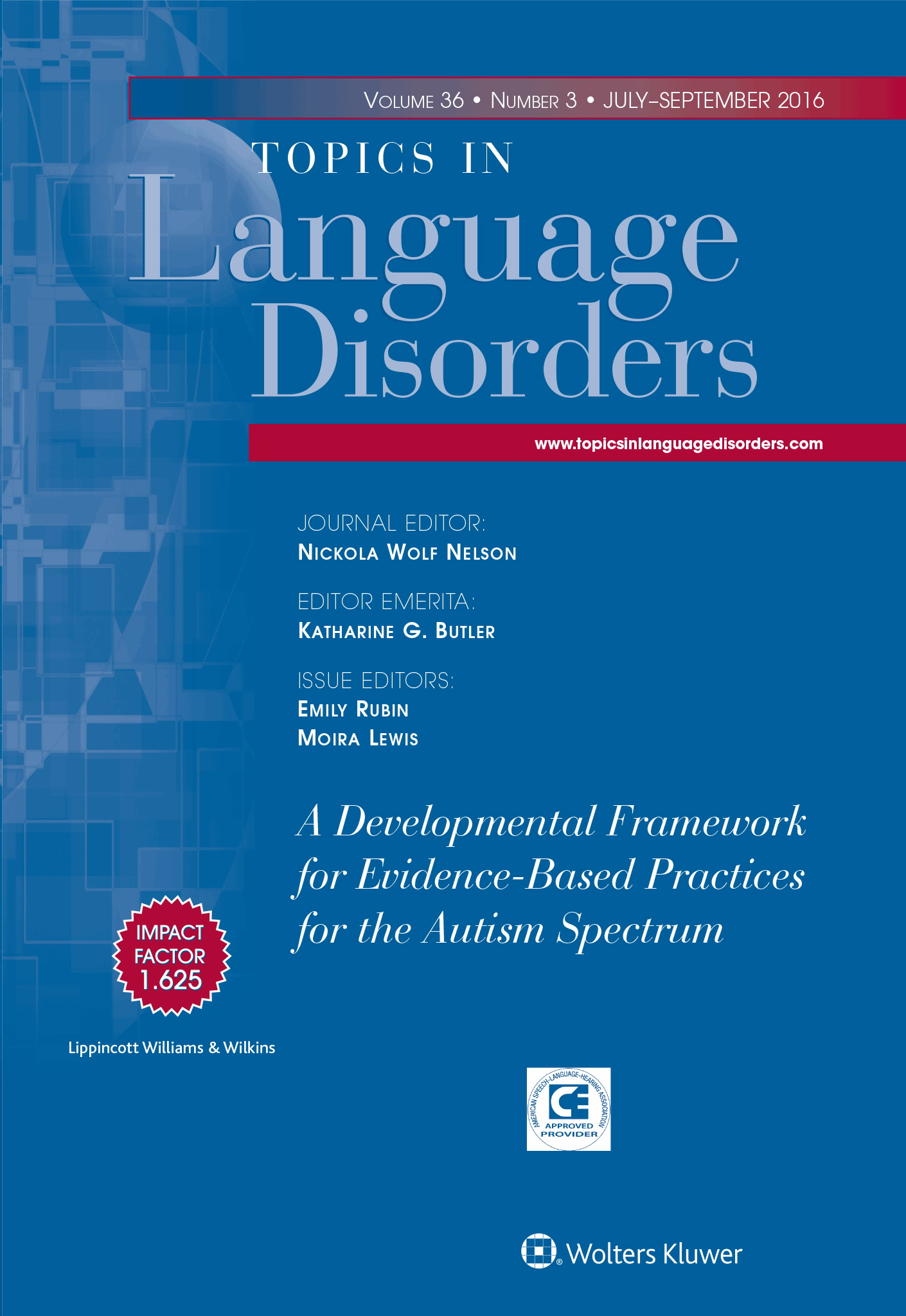 Topics in Language Disorders