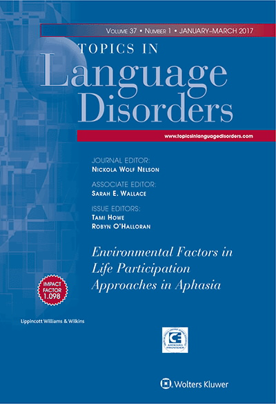 Topics in Language Disorders