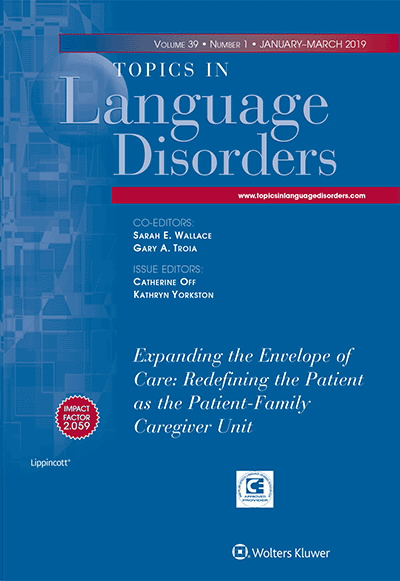 Topics in Language Disorders